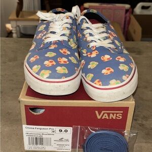 VANS Men’s Size 7.5 Nintendo Super Mario Mushrooms Chima Ferguson Pro